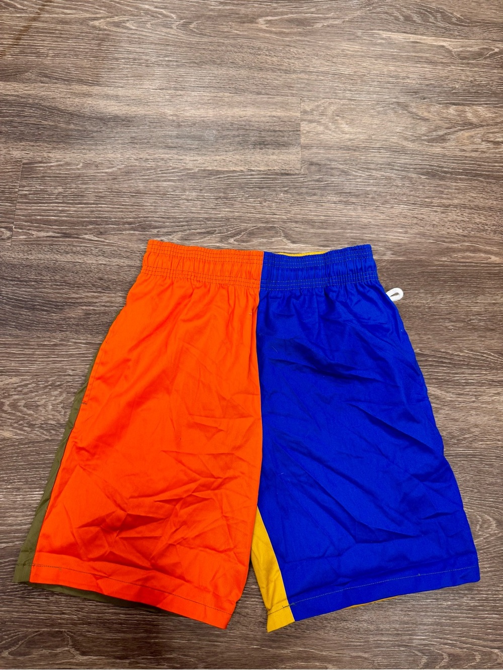Cookman Colorblock Chef Shorts Large Blue Orange Yellow Olive Japan Streetwear